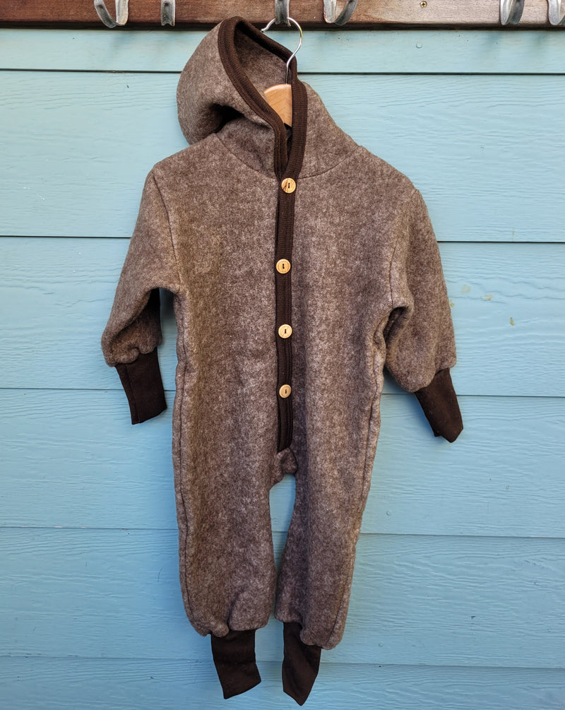 Merino Wool Fleece Hooded Overall